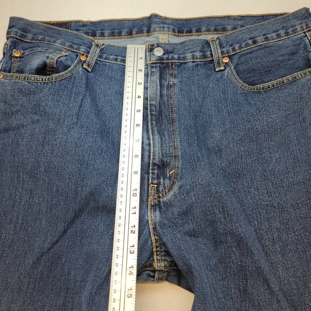 Levi's 550 Jeans Mens 42x30 Blue Relaxed Tapered Leg Medium Wash Denim